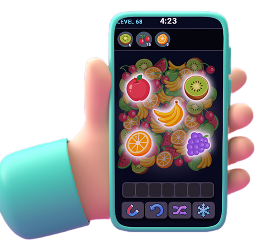 hand with mobile
