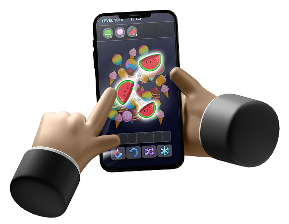 mobile in hands